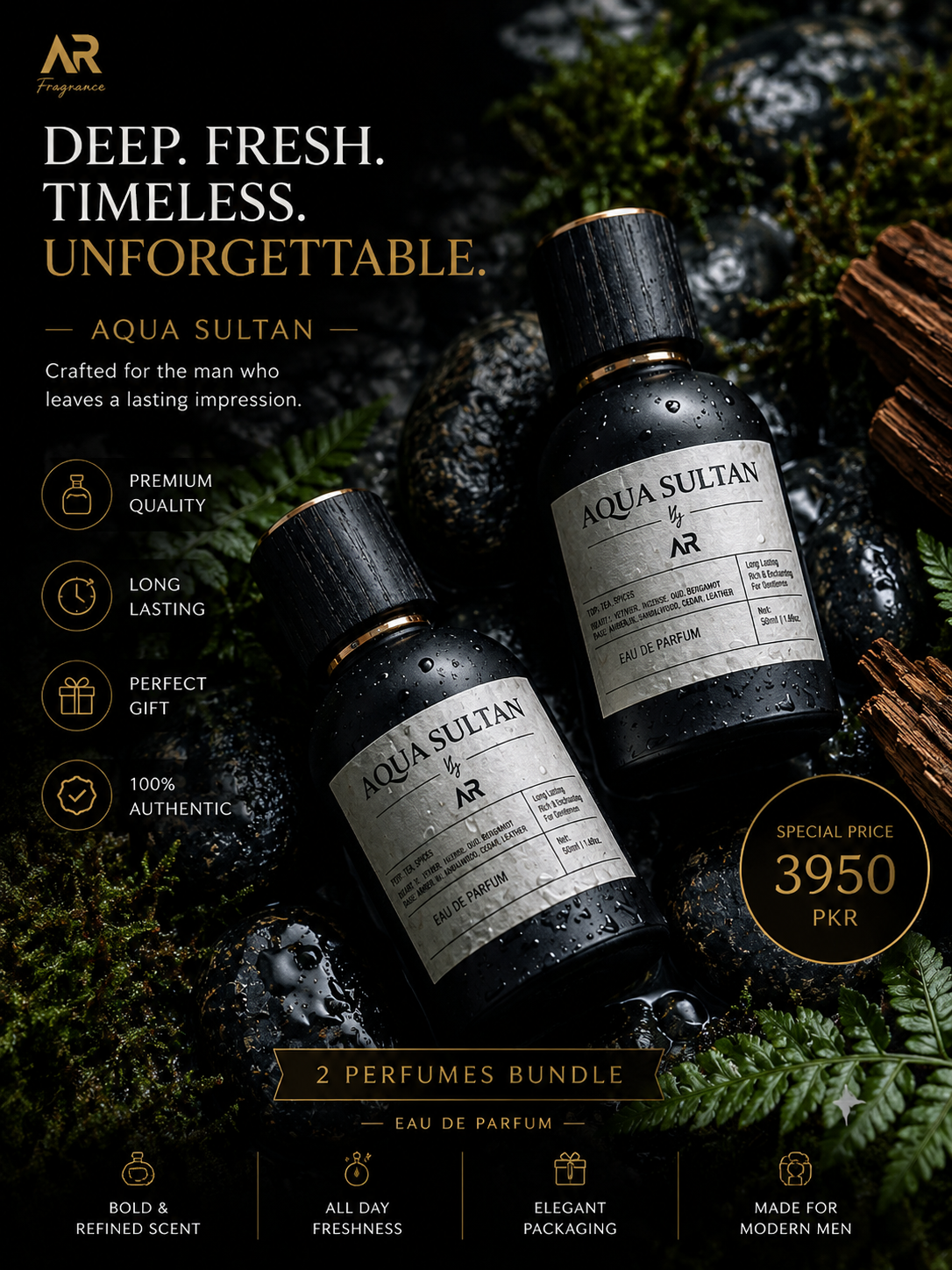 Aqua Sultan — Freshness With Authority.